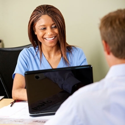 Nurse at Computer